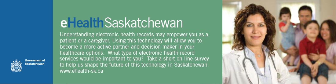 eHealth Saskatchewan banner